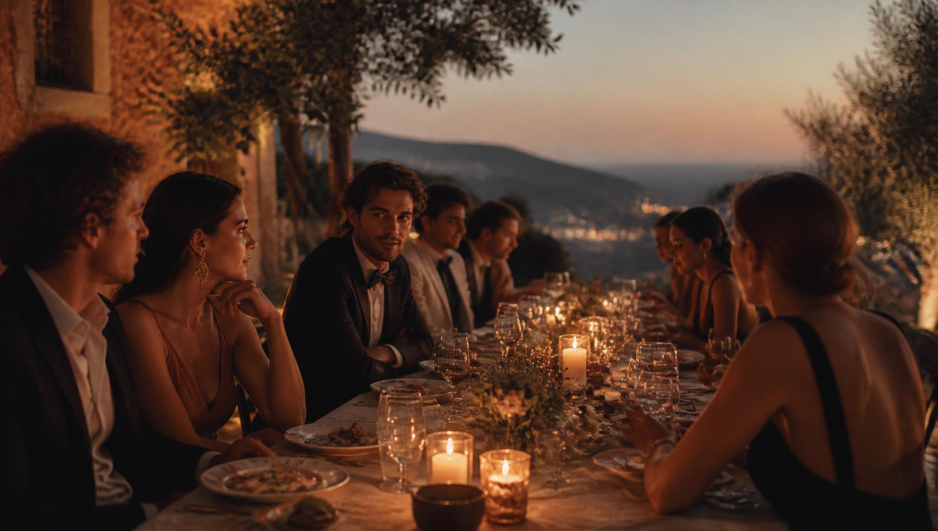 Chef privato che prepara una cena esclusiva in una casa elegante